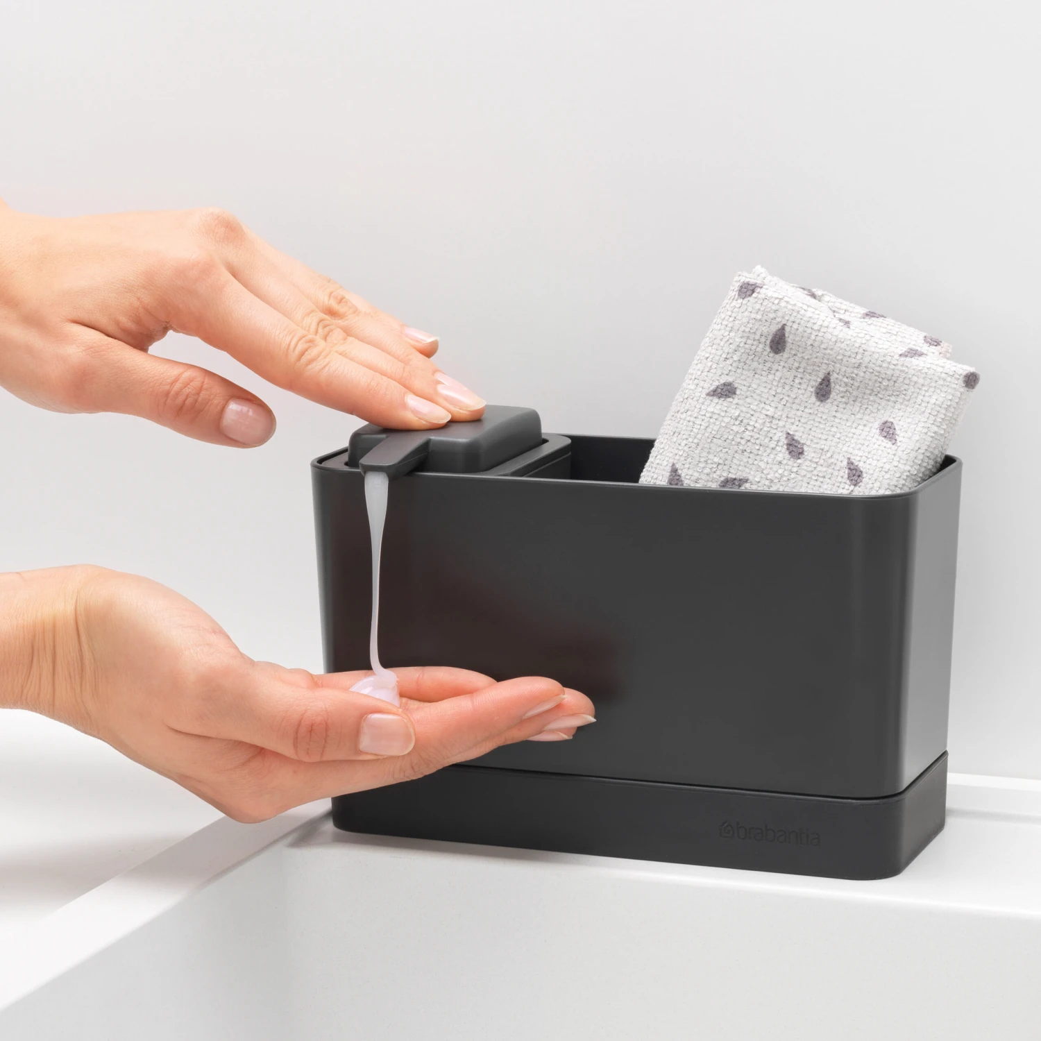 Brabantia Gootsteenorganizer Met Zeeppomp 5 Brabantia Gootsteenorganizer Met Zeeppomp - Afbeelding 3