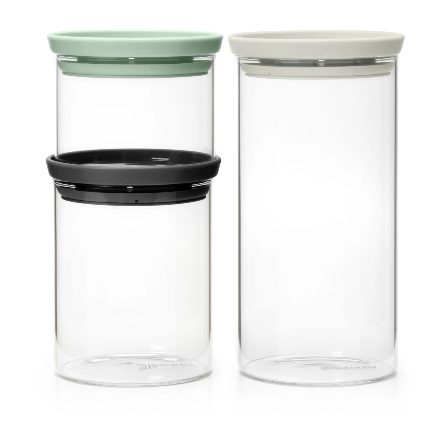 Brabantia Voorraadbussen Glas 3-pack 3 Brabantia Voorraadbussen Glas 3-pack