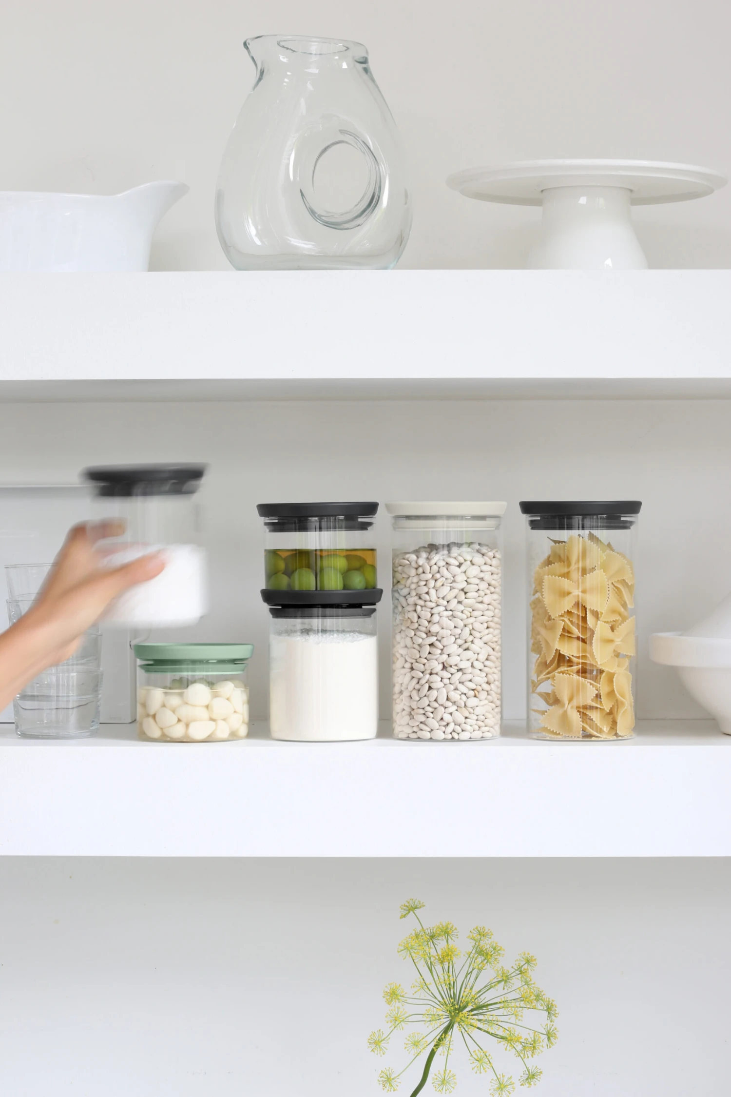 Brabantia Voorraadbussen Glas 3-pack 5 Brabantia Voorraadbussen Glas 3-pack - Afbeelding 3