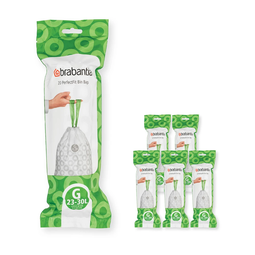 Brabantia PerfectFit Afvalzak 120 Zakken 3 Brabantia PerfectFit Afvalzak 120 Zakken