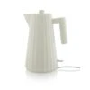 Alessi Electric Kettle Plissé, White