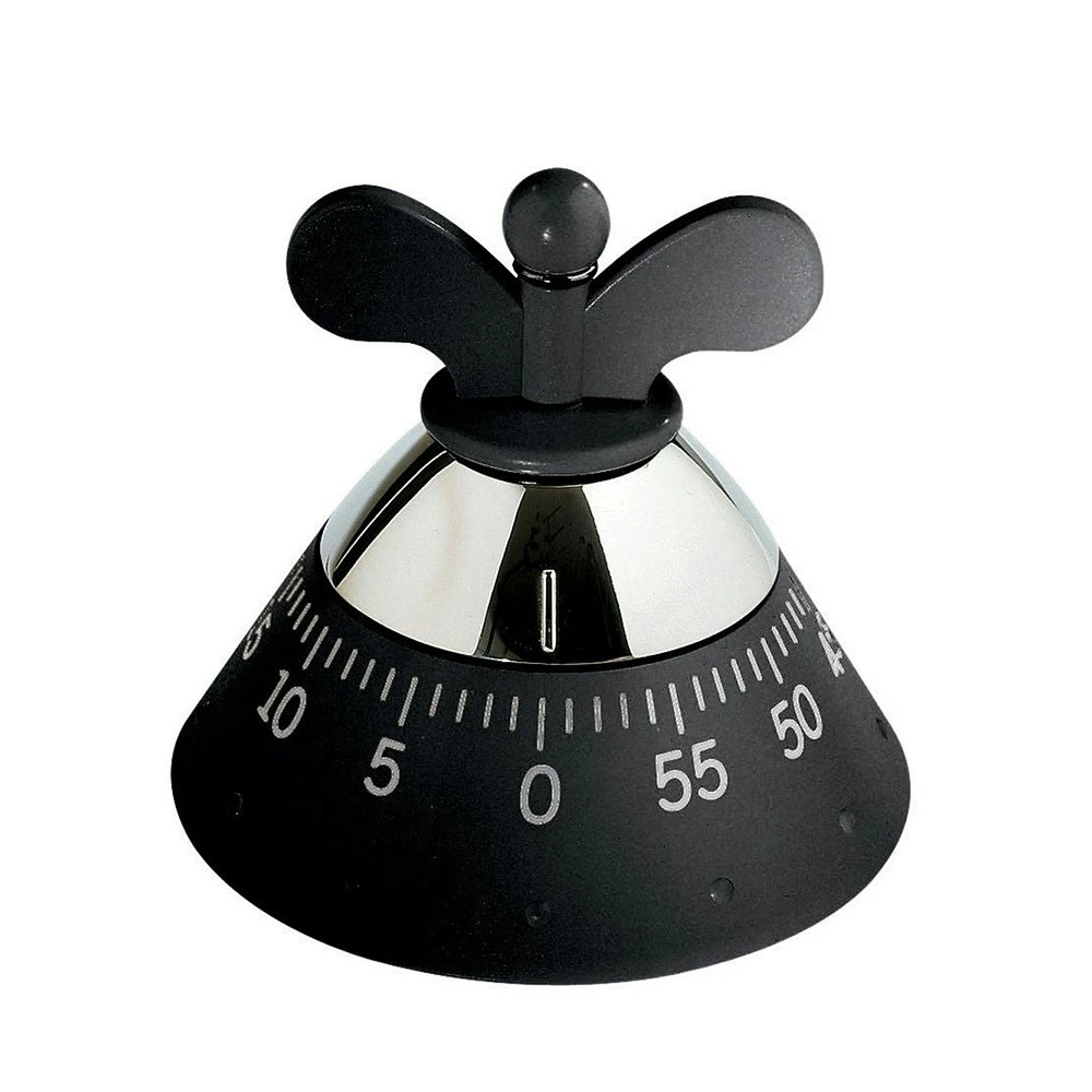 Alessi Kitchen Timer, Black 3 Alessi Kitchen Timer, Black