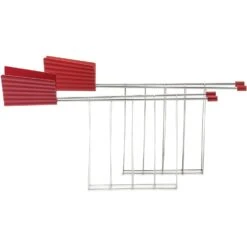 Alessi Plisse Rooster, Rood