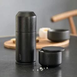 Salt Me Salt Cellar, Black -Huis Keuken by wirth salt me salt cellar black 4