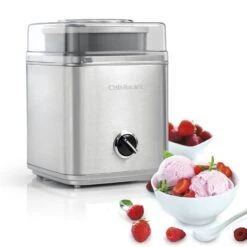 Cuisinart Deluxe Ice Cream Machine 2 L, Steel Grey -Huis Keuken cuisinart deluxe ice cream machine 2 l steel grey 12