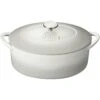 Denby Natural Canvas Gietijzeren Pot Ovaal Ø28 Cm, Wit -Huis Keuken denby cast iron 28cm oval casserole 14