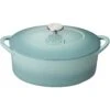 Denby Pavilion Gietijzeren Pot Ovaal Ø28 Cm, Lichtblauw -Huis Keuken denby cast iron 28cm oval casserole 5