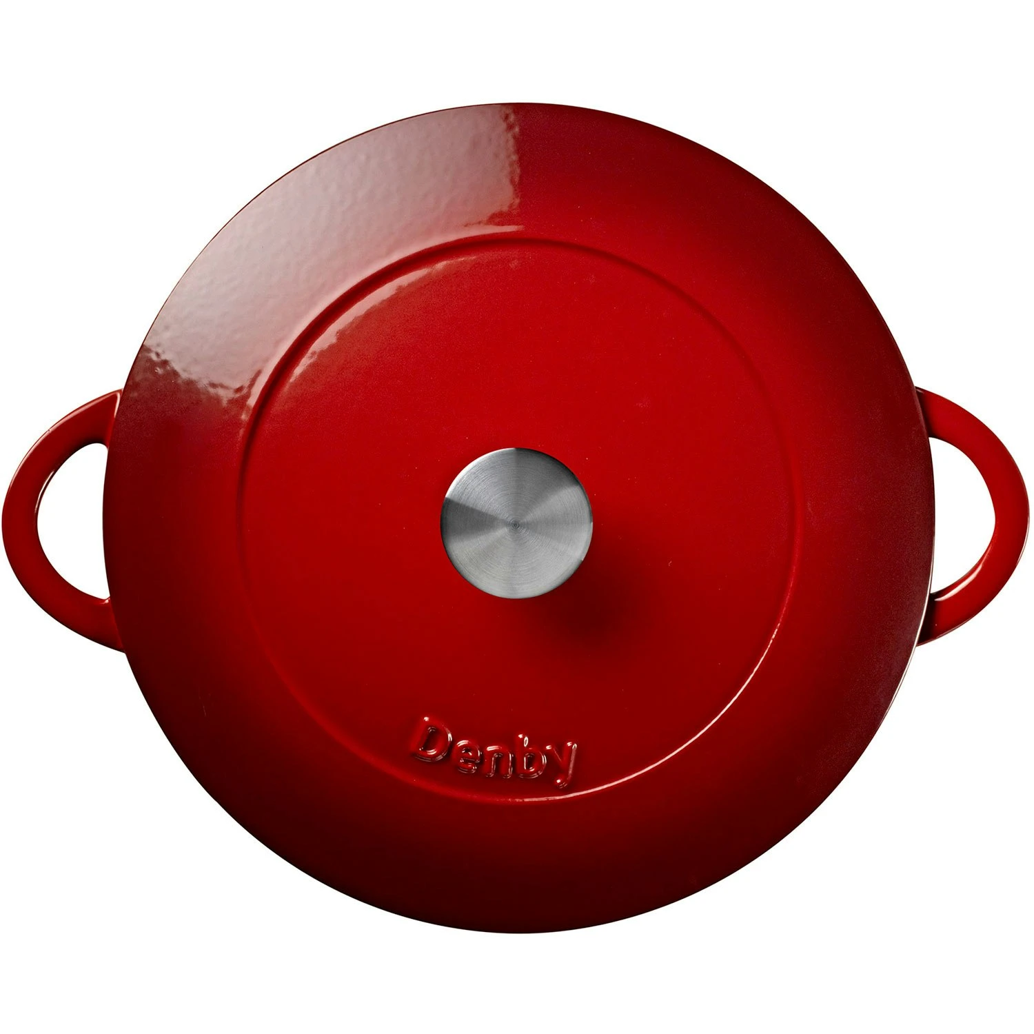 Denby Pomegranate Gietijzeren Pot Oppervlakkig Ø30 Cm, Rood 4 Denby Pomegranate Gietijzeren Pot Oppervlakkig Ø30 Cm, Rood - Afbeelding 3