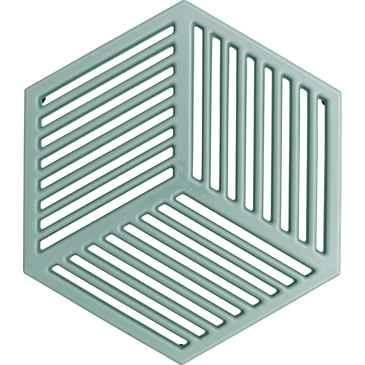 Denby Pavilion Pannenonderzetter Gietijzer 21,5x24,5 Cm, Lichtblauw 3 Denby Pavilion Pannenonderzetter Gietijzer 21,5x24,5 Cm, Lichtblauw