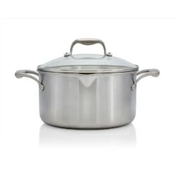 EGO Saucepan With Glass Lid 3,5 L, Stainless Steel