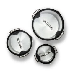 EGO Stackable Pot Set, Stainless Steel -Huis Keuken ego stackable pot set stainless steel 7