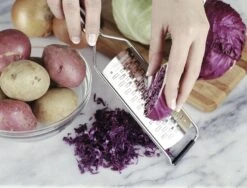 Microplane Professional Grater, Medium Ribbon Dual Grating -Huis Keuken microplane professional grater medium ribbon dual grating 3