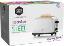 OBH Nordica Toaster Manhattan 2, 220-240V -Huis Keuken obh nordica toaster manhattan 2 220 240v 8
