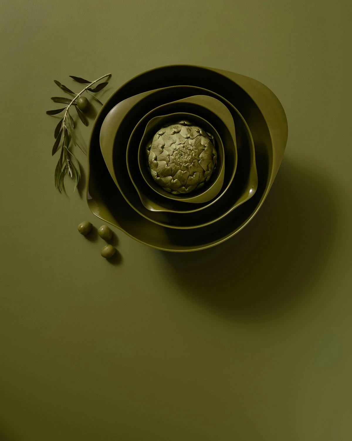 Rosti Margrethe Kom Olijfgroen, 0,5 L 4 Rosti Margrethe Kom Olijfgroen, 0,5 L - Afbeelding 2