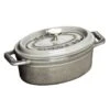 Staub Oval Casserole In Cast Iron 6,7 L, Graphite -Huis Keuken staub oval casserole in cast iron 67 l 0