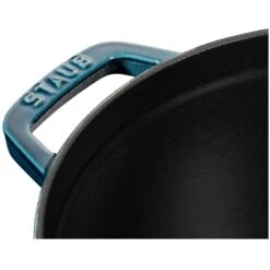 Staub Cocotte Rond 24 Cm 3,8 L, Petrolblauw -Huis Keuken staub staub cocotte rond 3